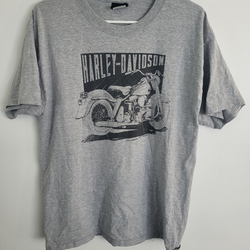 Harley Davidson - Groves Winchester, VA Gray T Shirt Size Large